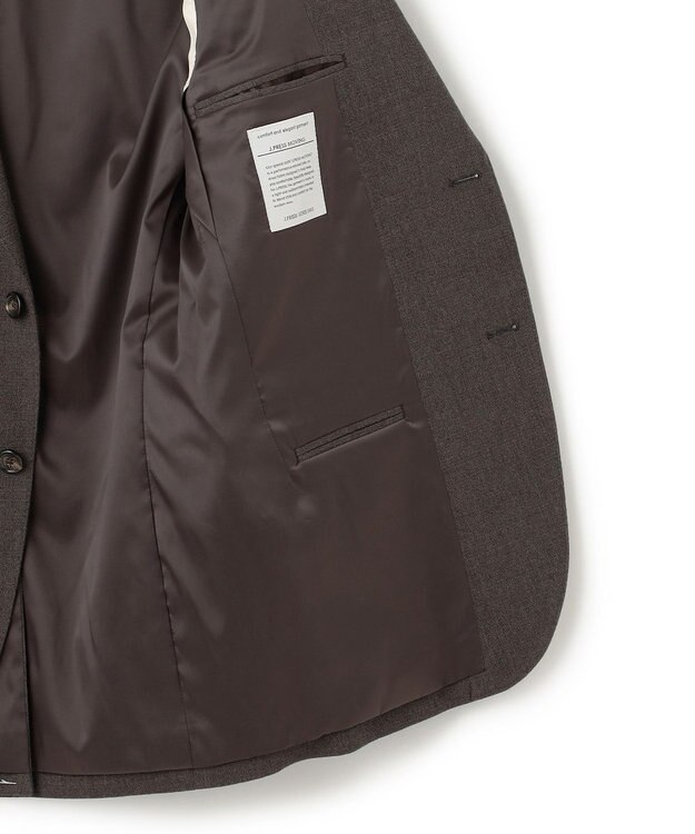 J.PRESS MEN  【J.PRESS MOVING / セットアップ対応】ジャージライク ジャケット/総裏 ダークブラウン系