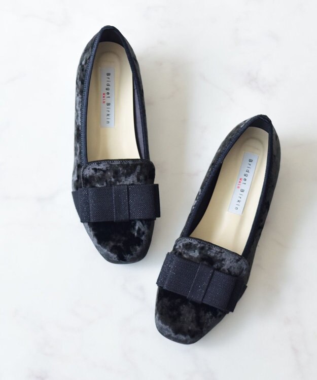 Bridget Birkin ＜3E＞【Bridget Birkin Walk】スクエアオペラコンフォートシューズ ブラック雑材