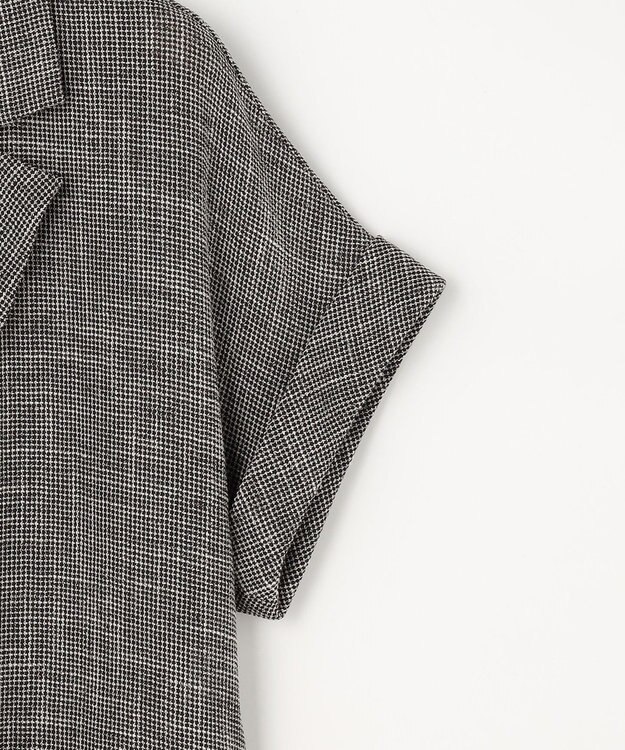 組曲 S 【先行予約】【WEB限定】メランジレノクロス バックペプラムジャケット ブラック系7