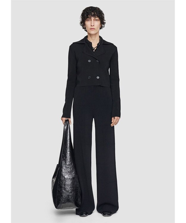 JOSEPH ミラノリブ　ショートジャケット Black