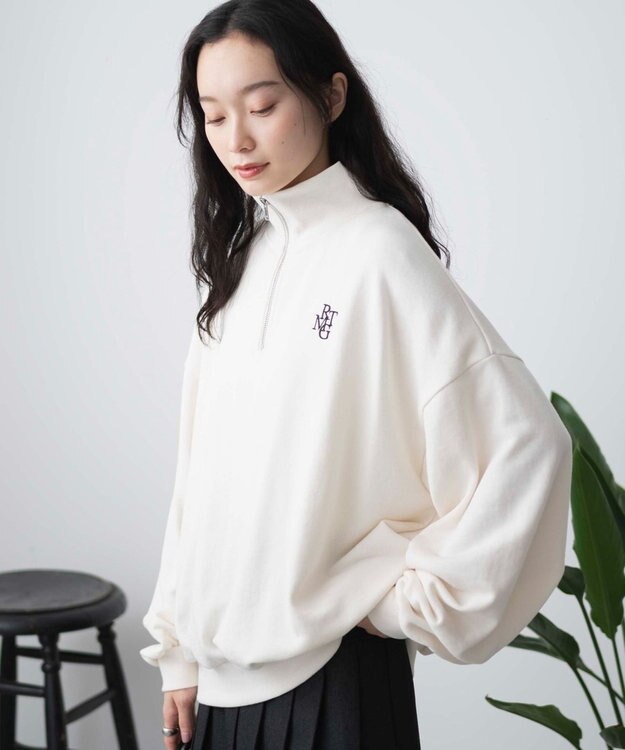 WEGO ハーフジップBIGスウェット