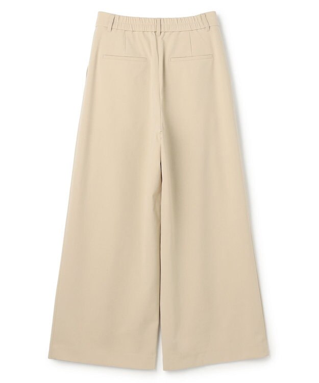 UNFILO マイビューティ タックワイドパンツ ベージュ