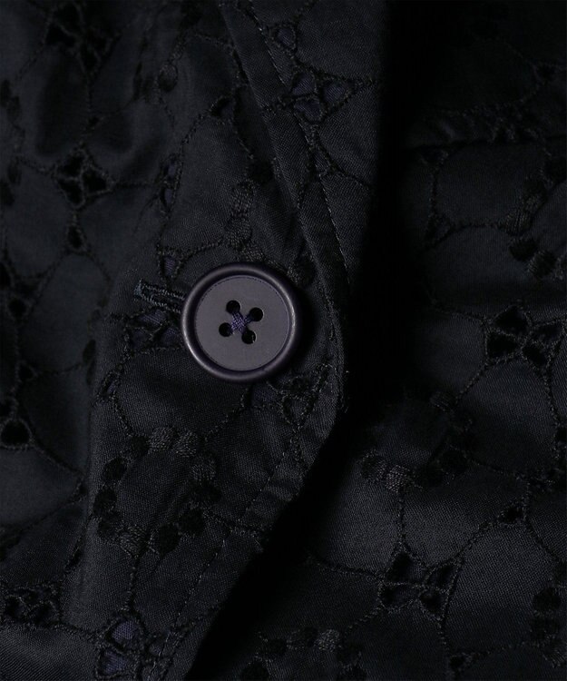 Paul Smith アイレットレース 半袖 シャツ ネイビー