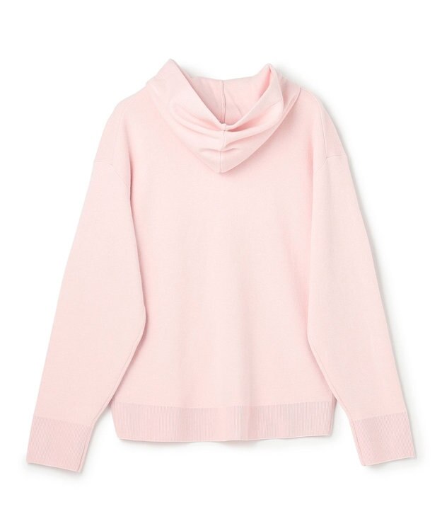 UNFILO コットンカシミヤニット フーディ ピンク