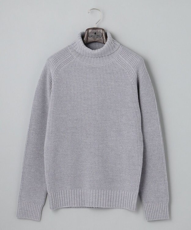 GOTAIRIKU ミドルゲージ＿畦編みタートル ライトグレー系