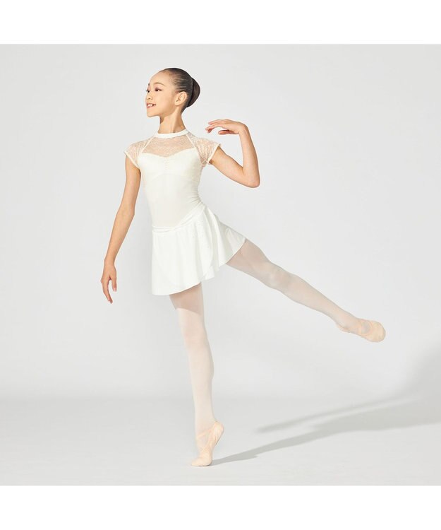 Chacott ハイネックレオタード ハニーベージュ