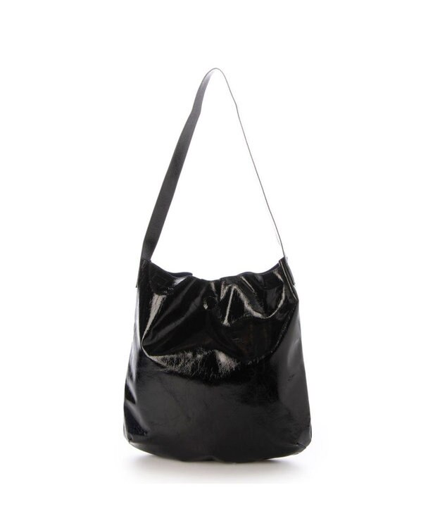 UNBILLION カシュカシュ cachecache / クラッシュメタリック2wayホーボーショルダー ブラック