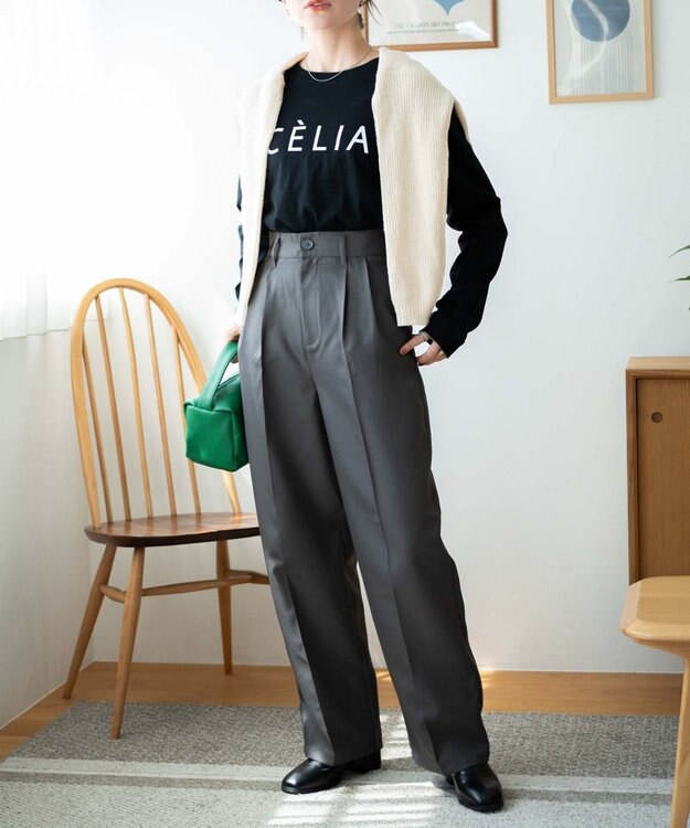 WEGO 【WEB限定】クルーネックプリントロンT 柄2