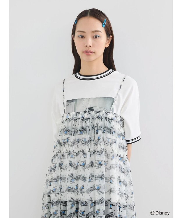 Green Parks オズワルド／ラインフォト半袖ＴＥＥ Off White