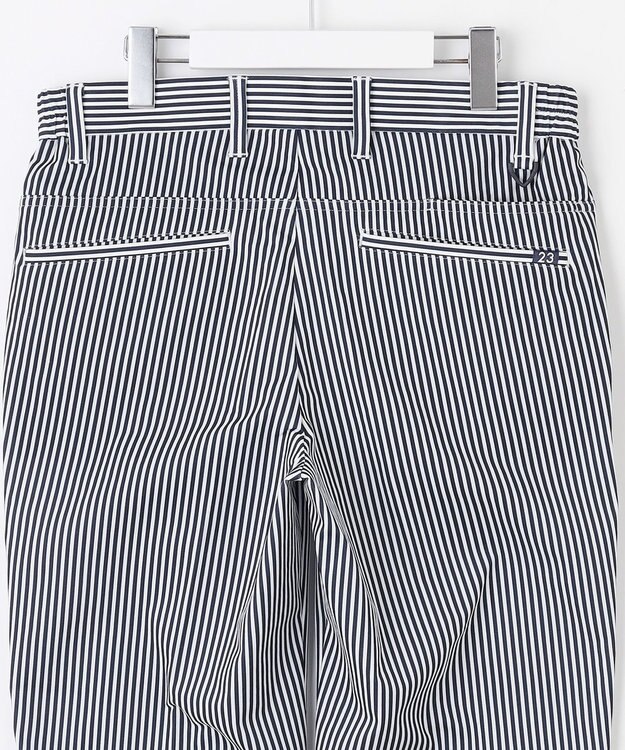 23区GOLF 【MEN】ドライタッチ細ストライプ柄パンツ ネイビー系2