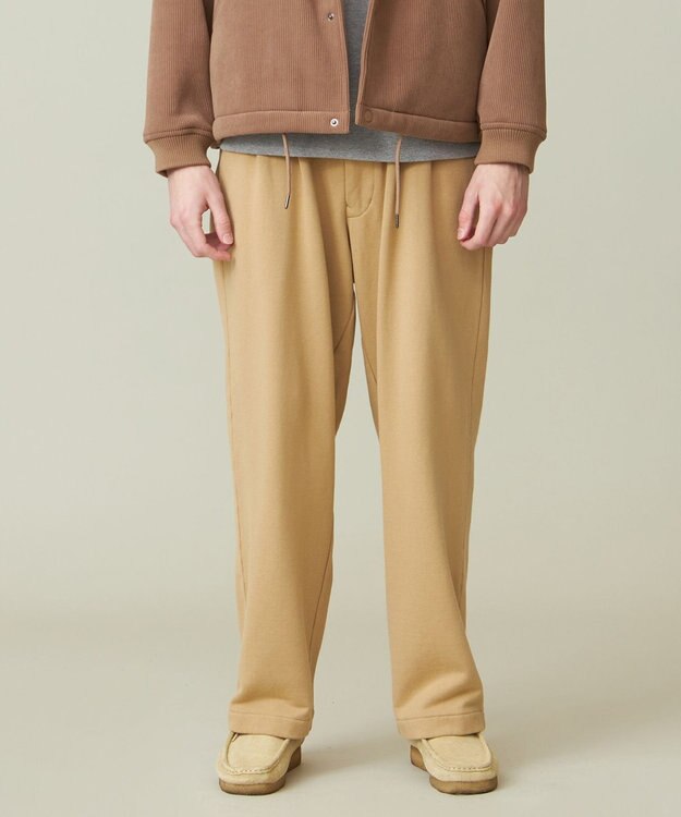 J.PRESS YORK STREET 【UNISEX】ワイドスウェットパンツ ライトイエロー系