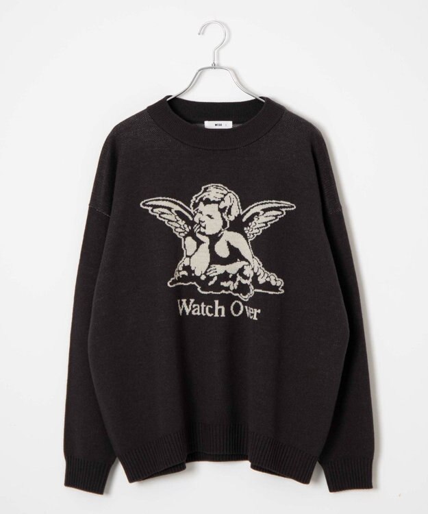 WEGO オーバーフィットジャガードプルオーバー 柄8