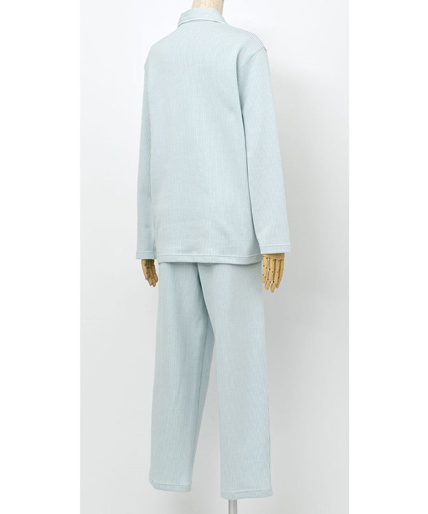 ワコール／睡眠科学 パジャマ 長袖 長ズボン 綿100%(本体) ここちよく眠れる あったか レディース YDW006 睡眠科学／ワコール グリーン