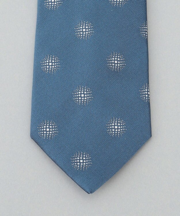 GOTAIRIKU 日本縫製/オリジナル柄【Fermo Fossati】ネクタイ_小紋柄 ターコイズブルー系8