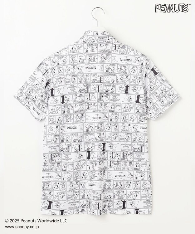 23区GOLF 【MEN】『PEANUTS』コラボ　アメコミ柄ポロシャツ ホワイト系5