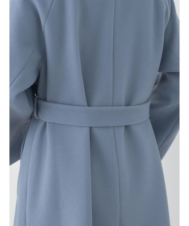 earth music&ecology ２ｗａｙカラーロングコート Blue