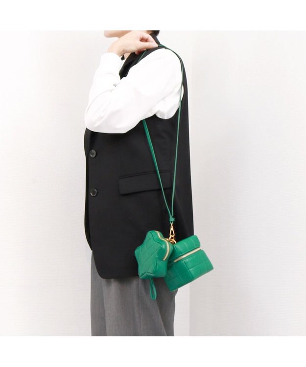 UNBILLION カカトゥ kakatoo / ボックスバッグ×星形ポーチショルダー グリーン