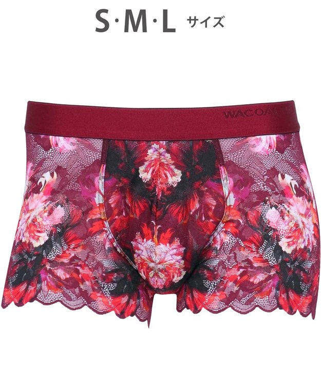 WACOAL MEN WACOAL MEN ボクサーパンツ 【レースボクサー】 フロント快適グラマラス 通気性 前閉じ 下着 メンズ WT3827 /ワコールメン ロマンピンク