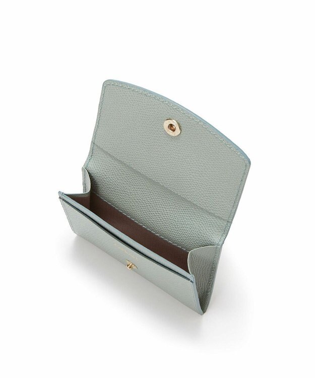 TOPKAPI 【TOPKAPI】角シボ型押し・ 名刺入れ COLORATO コロラート グリーングレー