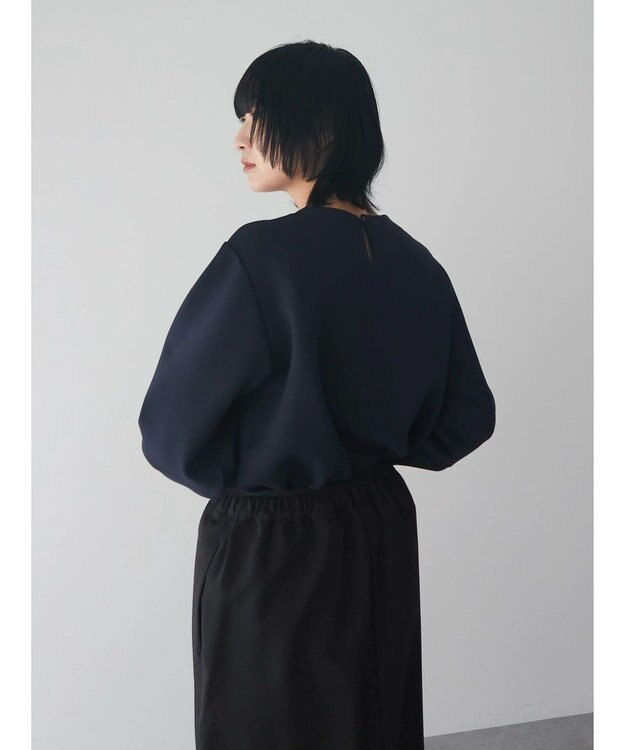 Green Parks パール付ポンチカットプルオーバー Navy