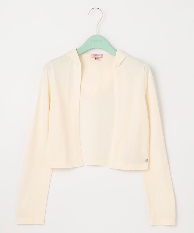 TOCCA 【洗える！】LADY BIRD フーディーボレロ アイボリー系