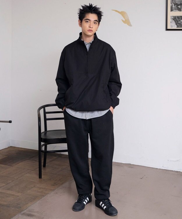 WEGO 【ユニセックス着用ITEM/ウエストゴム】スウェットパンツ ブラック