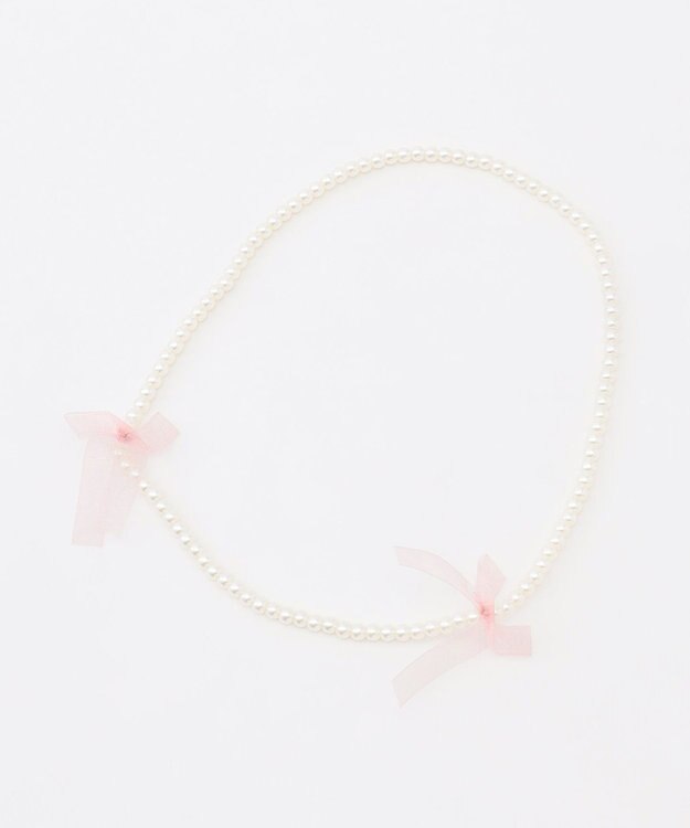 ANY KIDS ネックレス付き ネコTシャツ エクリュ