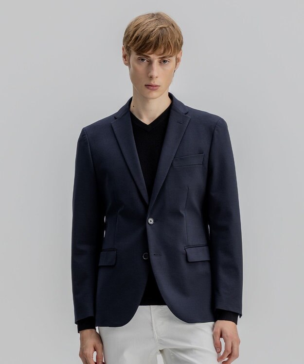 JOSEPH HOMME コンプレッションジャージー ジャケット ネイビー系