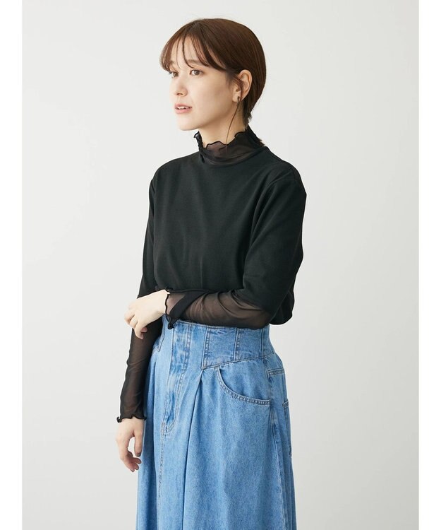 Green Parks ・ＲＡＹ　ＣＡＳＳＩＮ　シアーキリカエハイネック Black