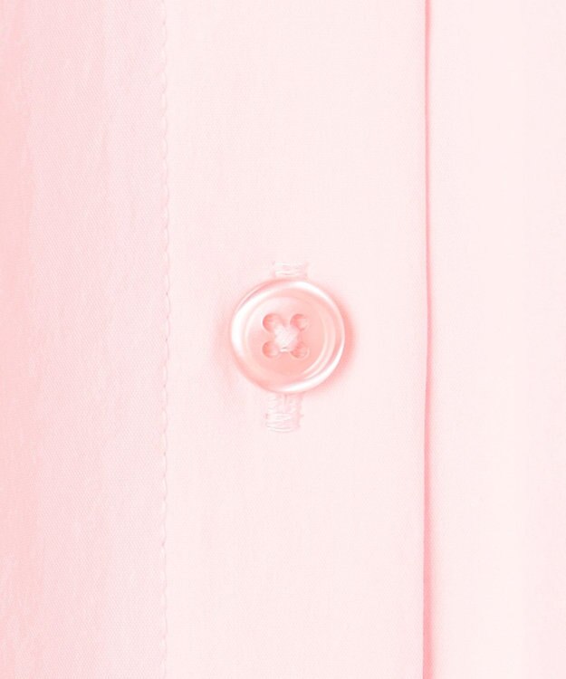 UNFILO L 【WEB限定カラー】バックリボン イージーケアシャツ ピンク