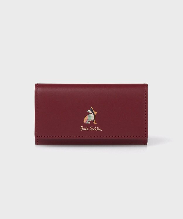 Paul Smith マーケトリースワールラビット キーケース バーガンディー