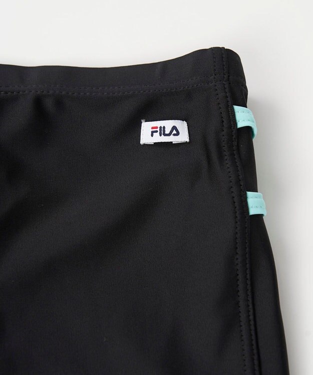 OP／FILA 【FILA】スクールタンキニ水着 ブラック×サックス