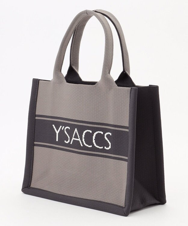 Y'SACCS ウォッシャブルニットトート mini グレー