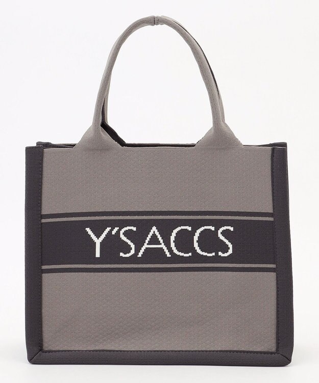 Y'SACCS ウォッシャブルニットトート mini グレー