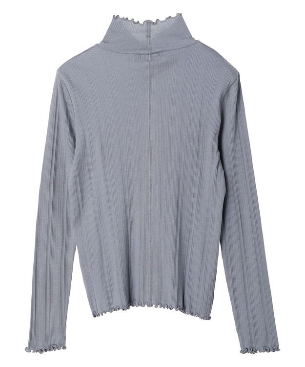 earth music&ecology コットンシアータートルネックプルオーバー Sax