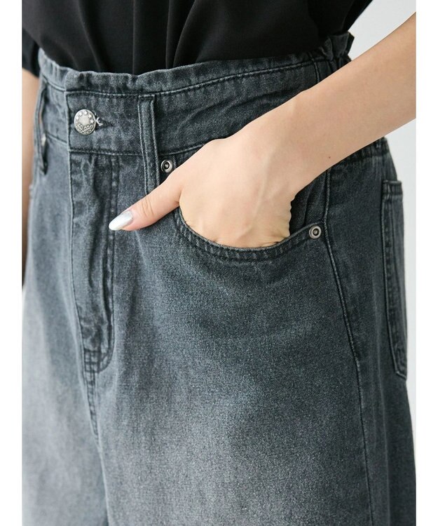 CRAFT STANDARD BOUTIQUE デニムカーブパンツ Black