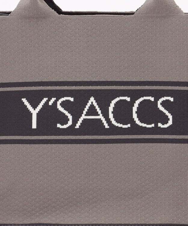Y'SACCS ウォッシャブルニットトート mini グレー