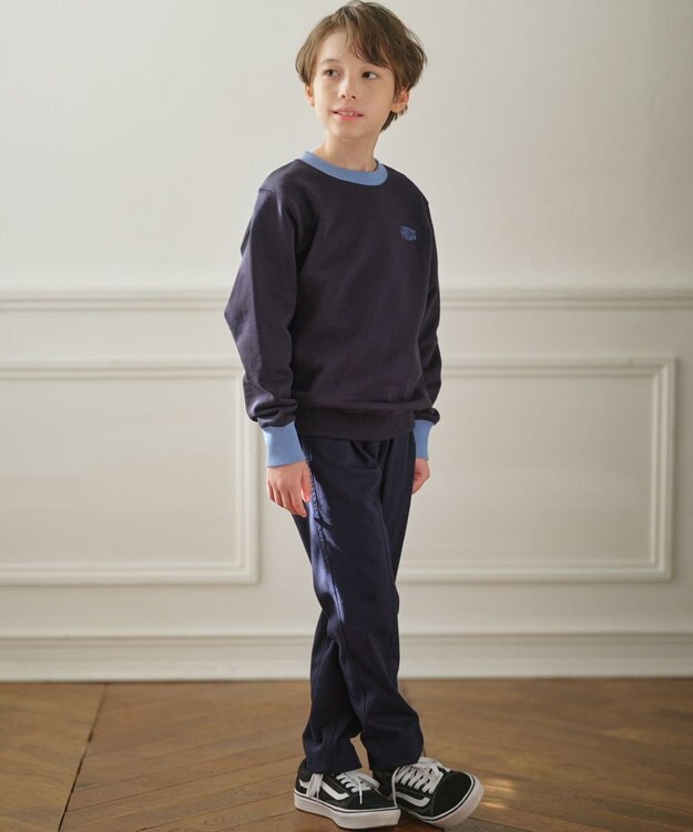 J.PRESS KIDS 【100-130cm】Jバックロゴ エンブロイダリー トレーナー ネイビー系