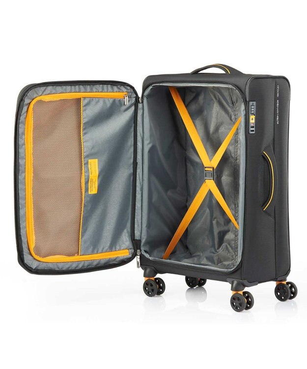 Samsonite アメリカンツーリスター スーツケース 76L(/85L) アップライト4.0 スピナー55 APPLITE4.0 ブラックマスタード