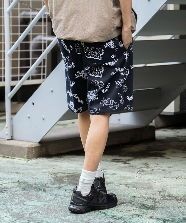 WEGO 【ウエストゴム/手洗い可】パターンイージーショーツ 柄2