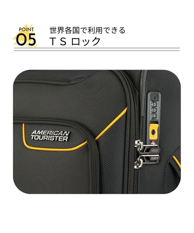 Samsonite アメリカンツーリスター スーツケース 76L(/85L) アップライト4.0 スピナー55 APPLITE4.0 ブラックマスタード