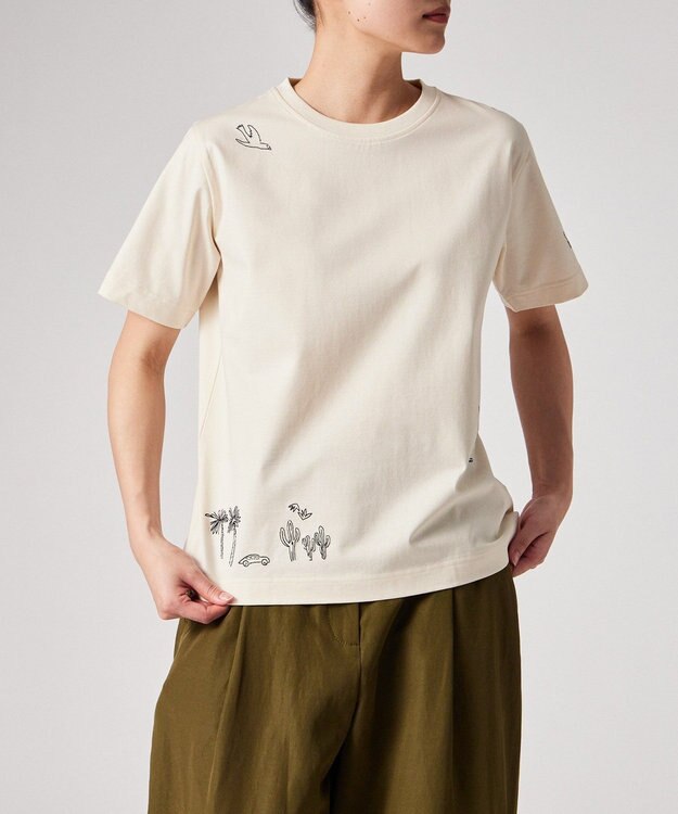 Paul Smith ドローイングモチーフ Tシャツ アイボリー