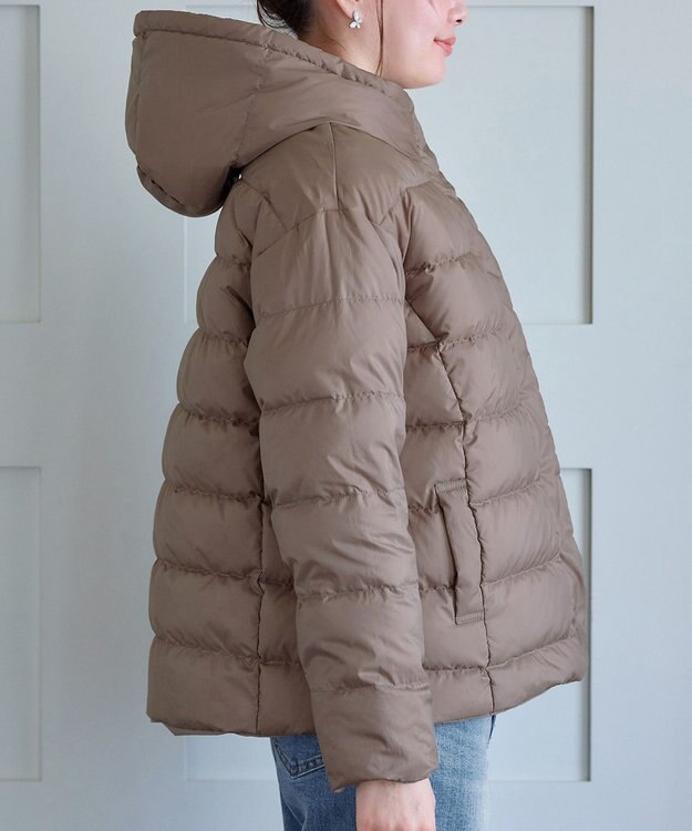 Tiaclasse リバーシブルダウンジャケット モカ