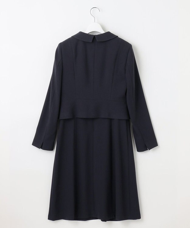 自由区 FORMAL 【お受験/セレモニーに】濃紺　洗える/衿取り外し　ワンピース+ジャケット ネイビー系