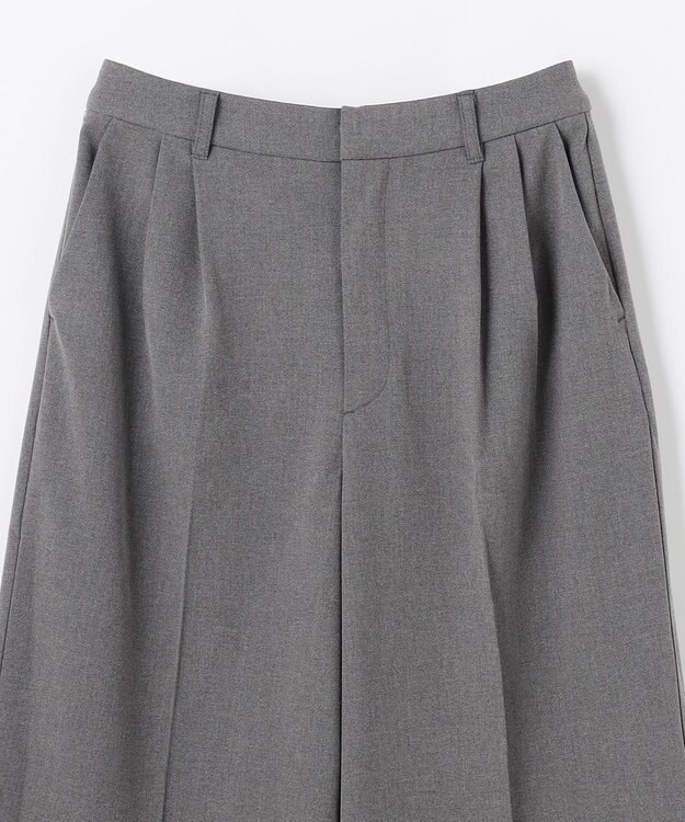 ANY 【LEE掲載/6サイズ展開/裏起毛/ウエストゴム】ウォームワイドパンツ チャコール