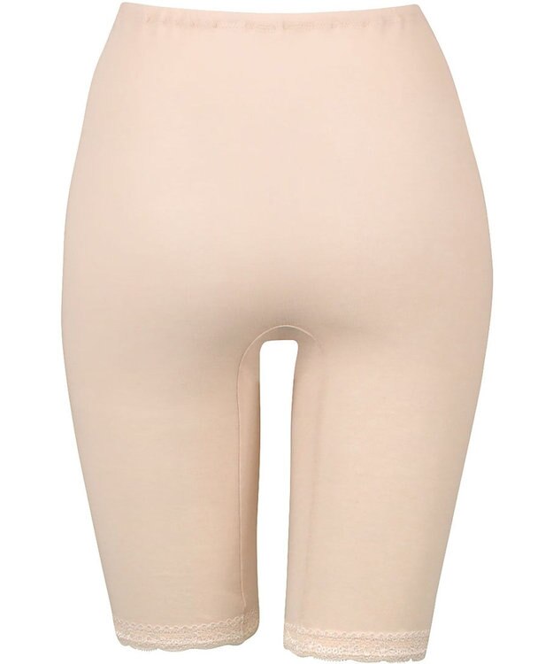 Wing インナーボトム 綿100％(身生地部) 接触冷感 さらっと快適 【綿100% シャリ感タイプ】 ひざ上丈 3Lまで対応 大きいサイズ 春 夏 ER6462 ウイング／ワコール ベージュ