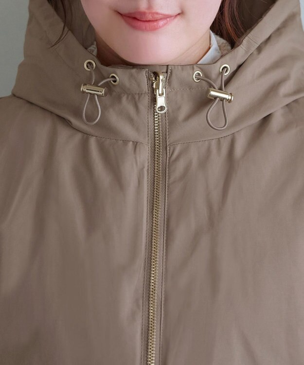 Tiaclasse リバーシブルダウンジャケット モカ