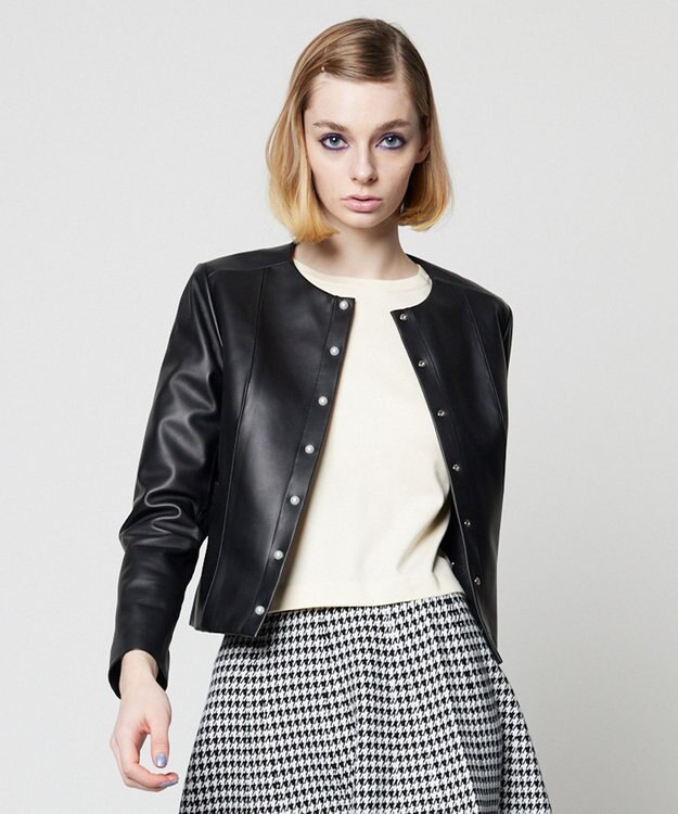 TOCCA BUBBLES レザージャケット ブラック系