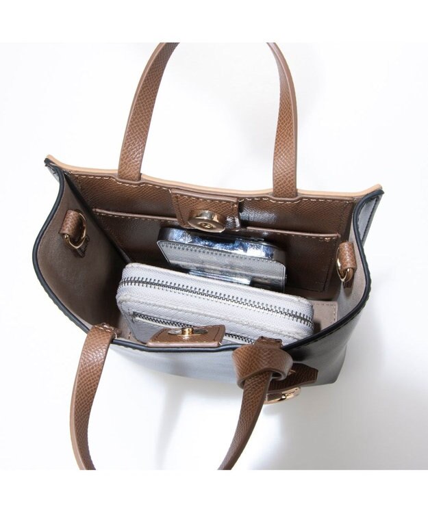 UNBILLION カシュカシュ cachecache / テクスチャーミックスミニショルダー ベージュミックス