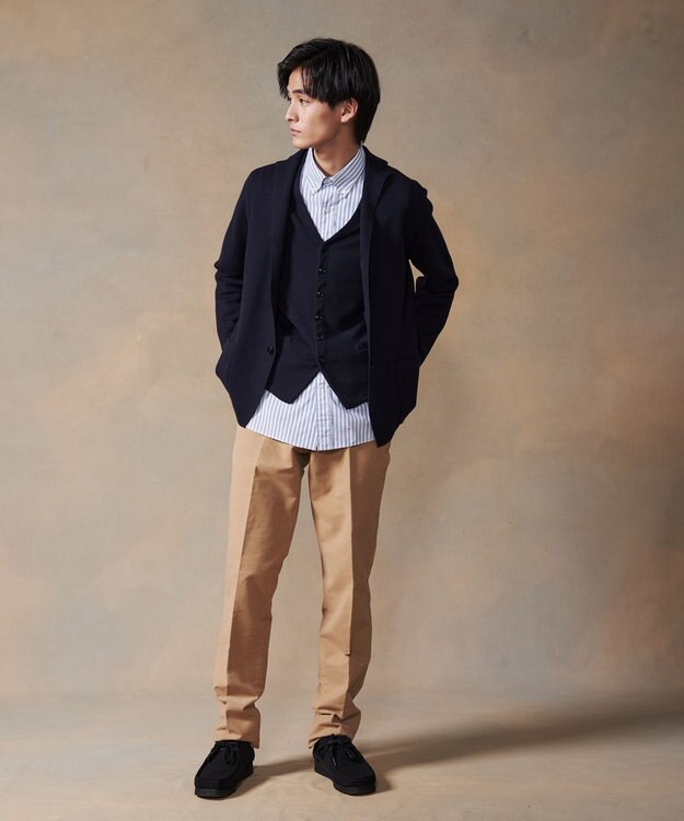 J.PRESS MEN ハイゲージニットベスト ネイビー系7